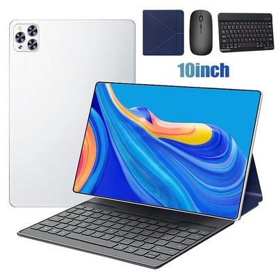 10.1'' Niños Tableta 64GB Bluetooth Android WiFi Doble Camara Con Teclado Ratón