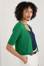 Seasalt Women's Regular Maria Organic Cotton Cardigan Island