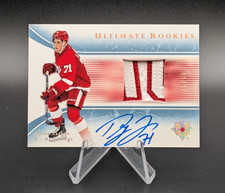 #/15 RETRO 15-16 Upper Deck Ultimate DYLAN LARKIN ROOKIE Spectrum Gold AUTO SSP