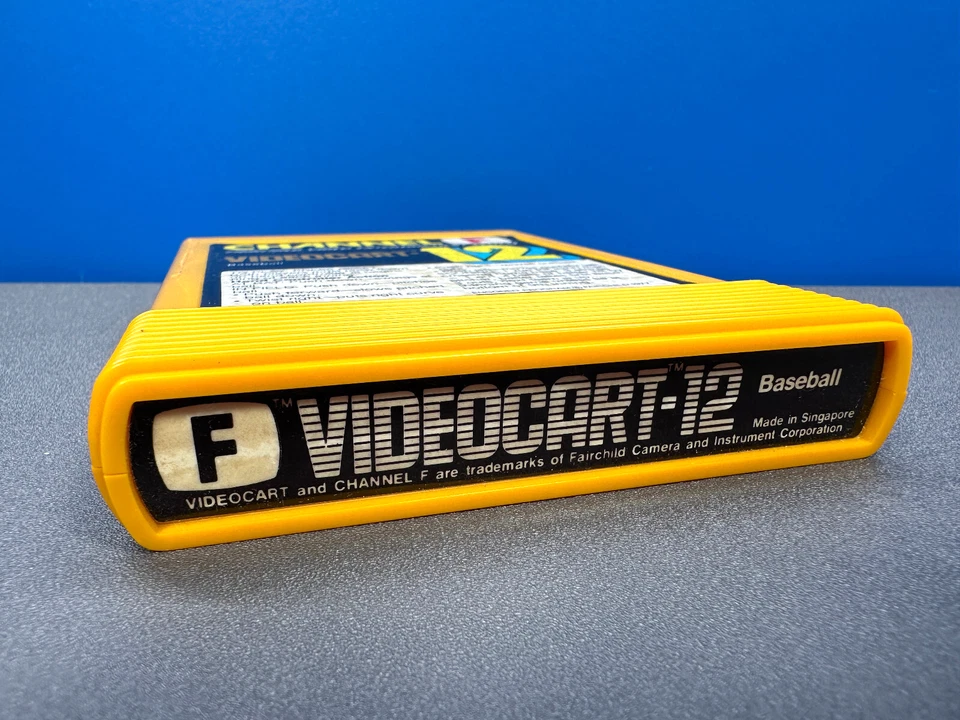 FAIRCHILD CHANNEL F GAME 12 VIDEOCART-12 BASEBALL #12 COMPLETE IN BOX CIB - Image 2 of 4