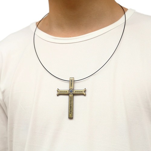 Anime einteilig Dracule Mihawk inspirierte Legierung Cosplay Kreuz Schwert Halskette UK - Bild 2 von 6