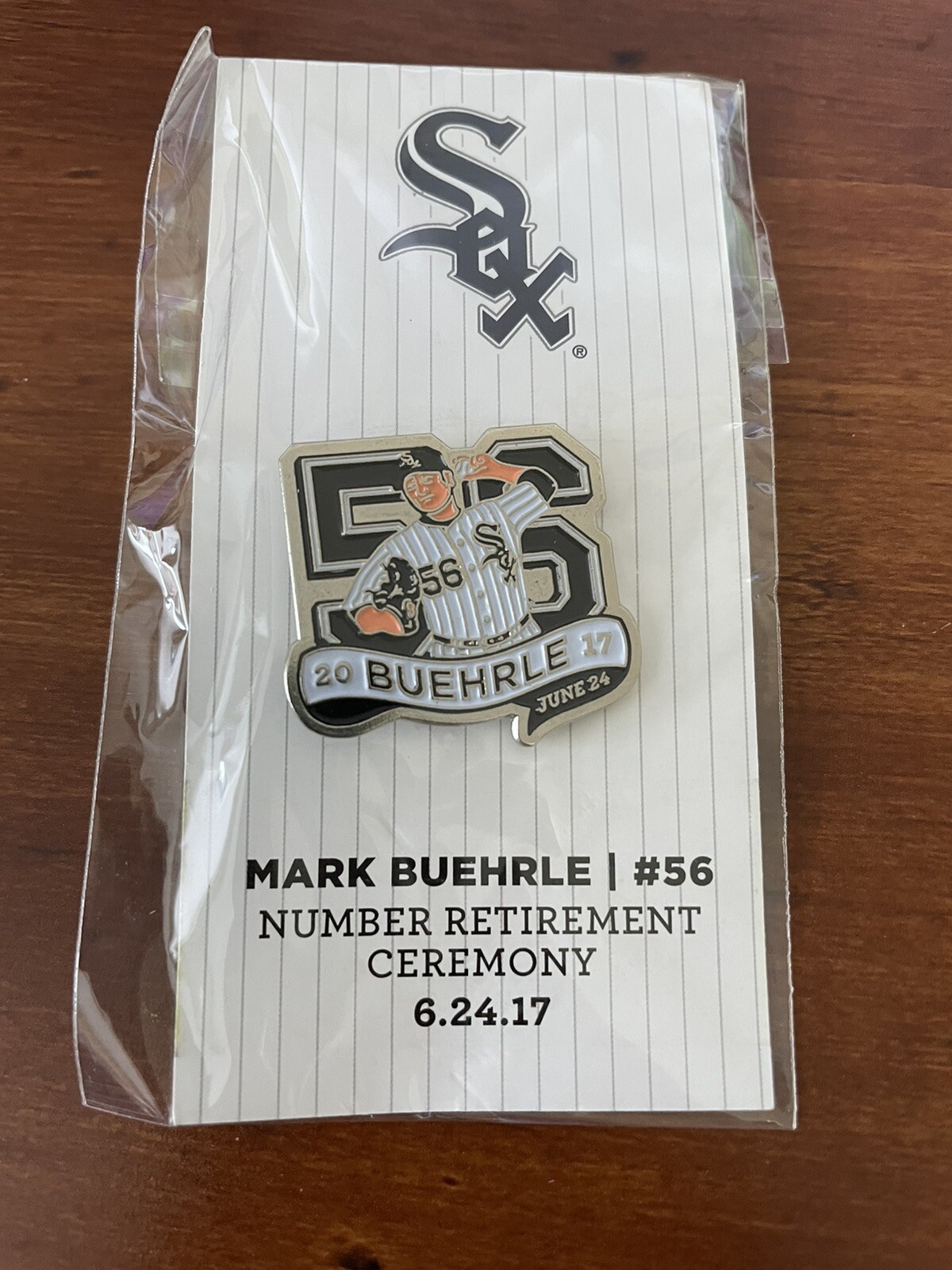 Mark Buehrle Pin Chicago White Sox Perfect Game Retirement #56 Number SGA  2017 | eBay