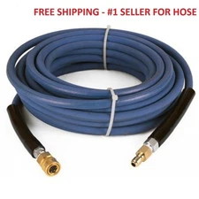 50 ft 3/8" Blue Non-Marking 4000psi Pressure Washer Hose w/ QC's - FREE SHIPPING
