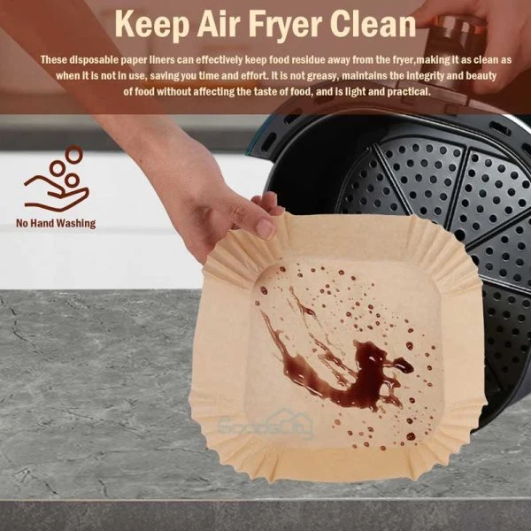 Air Fryer Liners 100 pcs Disposable Parchment Paper Liner Non Stick Food