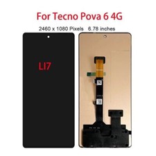 6.78" Original AMOLED For Tecno Pova 6 4G LI7 LCD Display Touch Screen Digitizer