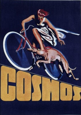 Cosmos Bicycles Poster   WPA Art Deco Cycling Advertisement, 1939, Giclée Print