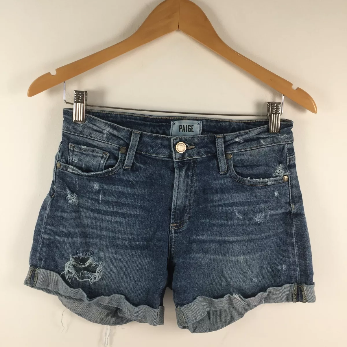 Size 24 denim best sale shorts