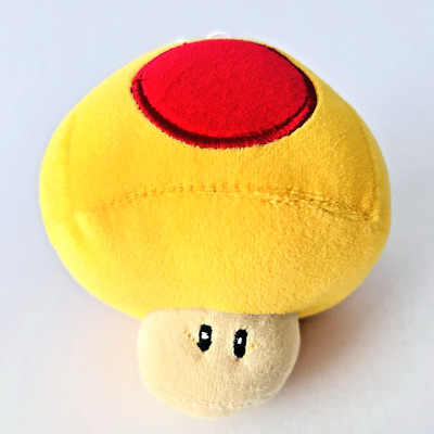 Nintendo Banpresto Super Mario Bros Mega Mushroom Plush Toy 5 Inch 2007 