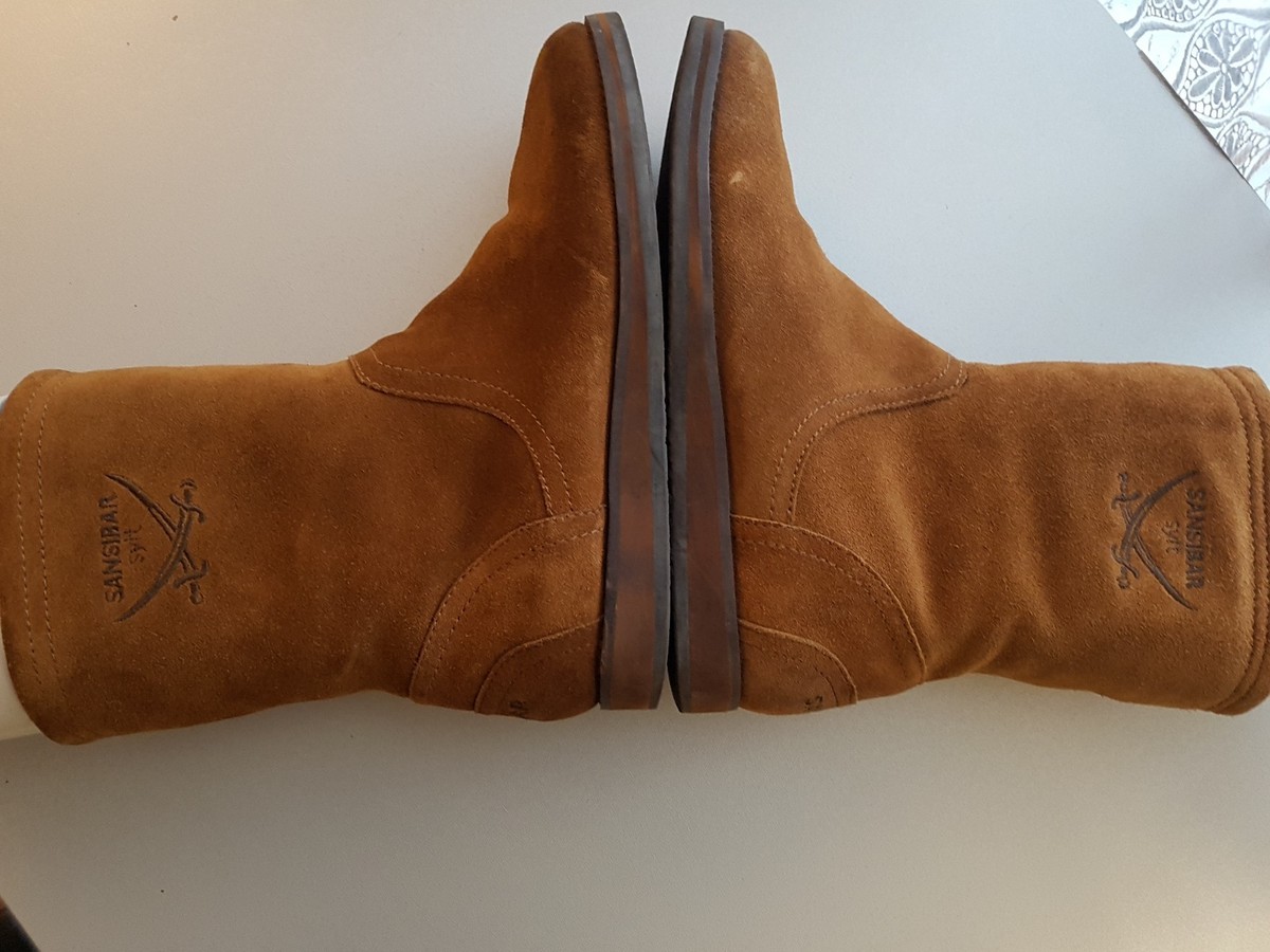 Sansibar Damen Stiefel Boots Wildleder warmfutter Stiefeletten Gr