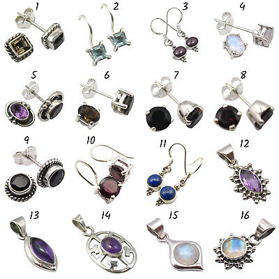 Choose Any 5 Earrings-Pendant Mix Set Jewelry 925 Pure Silver Women Art  Jewelry | eBay
