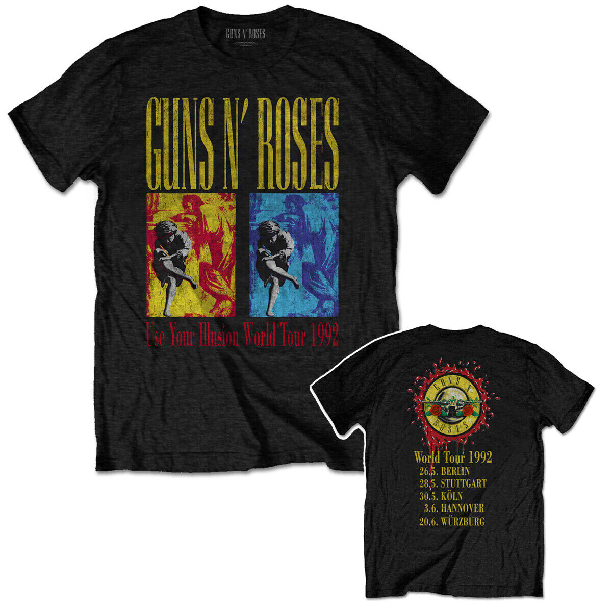 Guns N Roses T Shirt Official Use Your Illusion World Tour Guns N Roses T Shirt Official Use Your Illusion World Tour