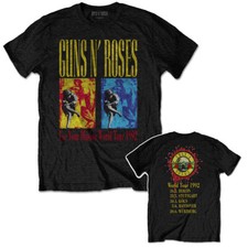 Official Guns N Roses T Shirt Use Your Illusion World Tour Black New S M L XL XX