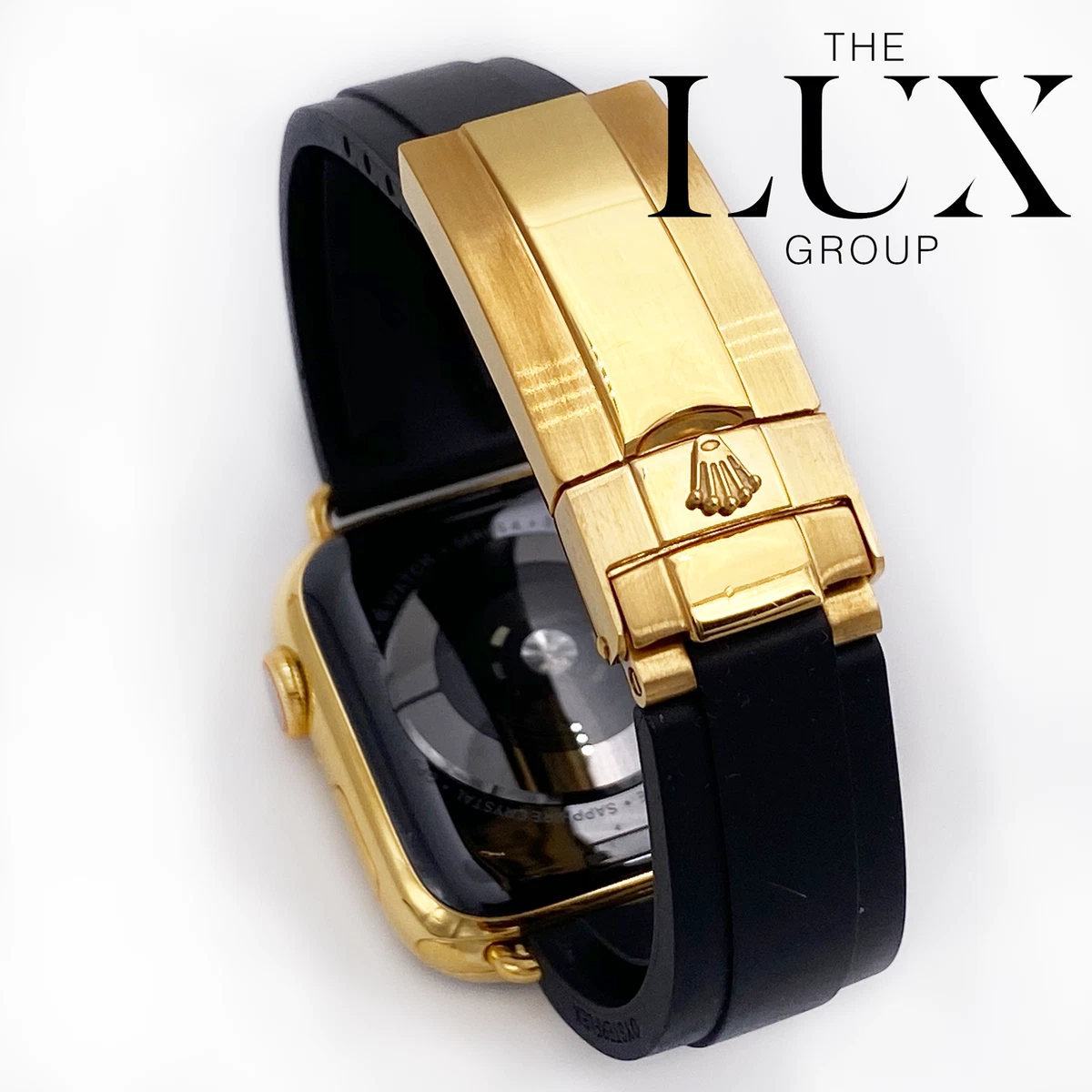 24K Gold Plated 45MM Hermes Apple Watch SERIES 8 Louis Vuitton