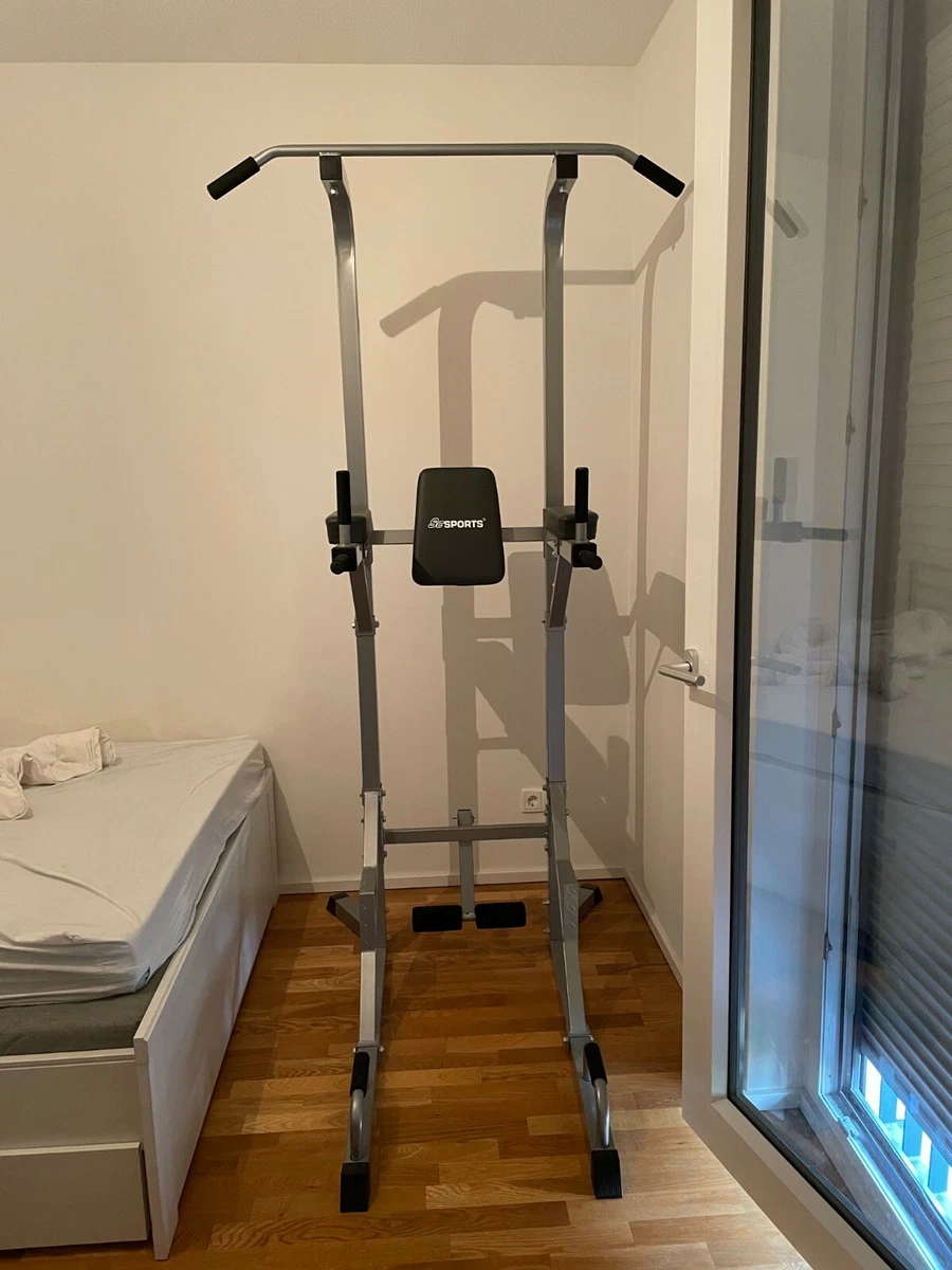 ScSPORTS Gymtower Kraftturm mit Dip Station und Klimmzugstange