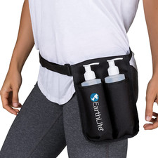 Massage Bottle Double Holster Kit - Incl. 2 Bottles, Heavy Duty Strap, Adjustabl