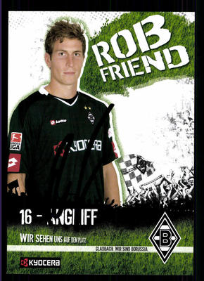 Rob Friend Autogrammkarte Borussia Mönchengaldbach 2007-08 + A 121906