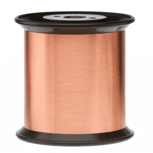 Fil magnétique en cuivre émaillé jauge 33 AWG 5,0 lb 31760' longueur 0,0077" 155C Nat - Photo 1/1