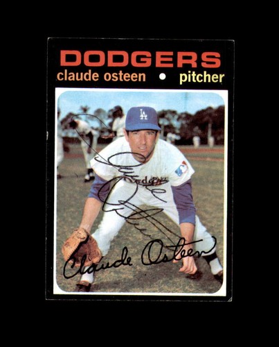 Angeles Hand Sign Claude Osteen Hand Signed 1971 Topps Los Angeles Dodgers Autograph | eBay
