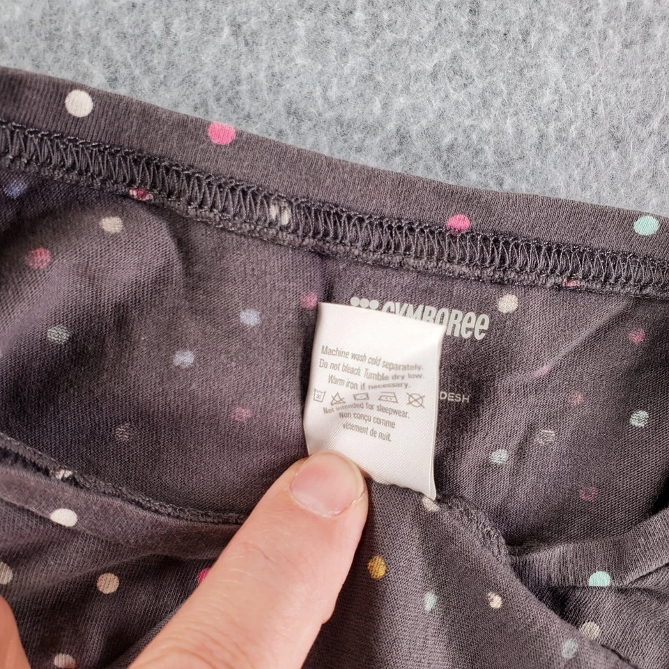 Camiseta Top Gymboree Niñas Taupe con Lunares Rosa Multicolor Manga Larga M Foto 4 de 4