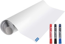 White Board Sticker, Dry Eraser Paper for Wall, Upgrade Pet-No Ghost, 1.45 X 11