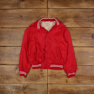 Vintage Champion Varsity Jacke S 80er Bomber USA Made Rot