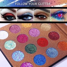 Pro Glitter Eyeshadow Palette - Professional 16 Colors - Glitter