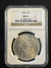 NGC 1882 Morgan Silver Dollar MS 61 1210802-007