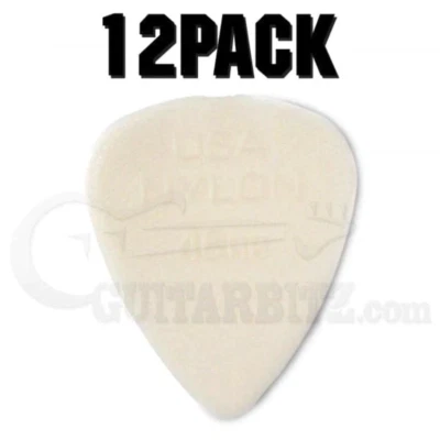 Jim Dunlop Nylon Standard Plettro Giocatori Confezione - Confezione da 12 - .46 Crema