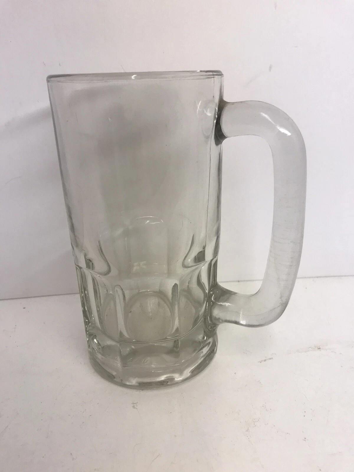 ANCHOR HOCKING Beer Mug Heavy Duty Punted Bottoms 5 3 4” Vintage