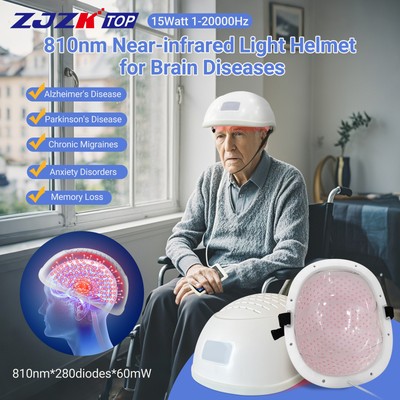 ZJZKTOP 810nm Alzheimer Helmet Parkinson Helmet Photobiomodulation Helmet