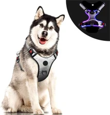 Dog Harness No-Pull Reflective Adjustable Vest Escape Proof Dog Harness