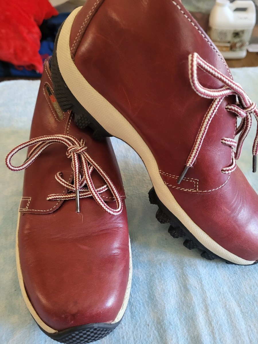 Marc Ecko Brownish Red Leather Lace Up Hiking Chukka Ankle Boots 