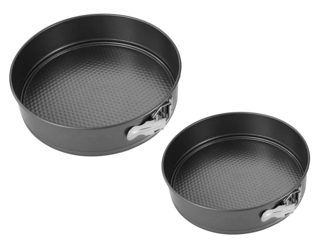 Set of 2 Cake tin, Bakeware, Round Cake Pan,N/Stick Cake tin, Springform 24,26cm