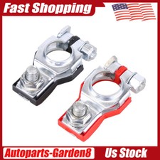 Car Battery Terminal Clamp Connectors Positive Negative Release Disconnect 2 PCS