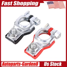Car Battery Terminal Clamp Connectors Positive Negative Release Disconnect 2 PCS