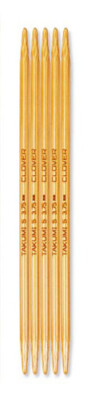 Clover 7'' (17.78 cm) Double Point Bamboo Knitting Needle Size 8 (5 mm)