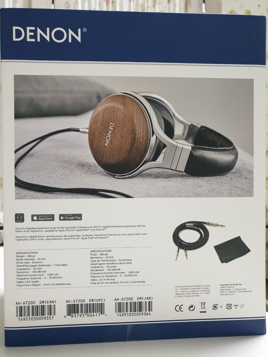 Denon AH-D7200 Headband Headphones - Wood for sale online | eBay Denon AH-D7200 Headband Headphones - Wood for sale online | eBay