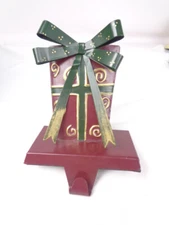 Weighted Painted Tin Present Package Stocking Holder