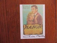 CECILE  AUBRY (Died in 2010)("The Black Rose/Bluebeard/Manon") Signed 4 x 5 Card