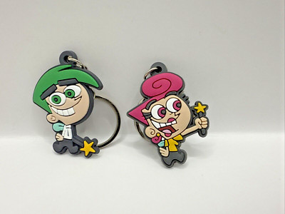 Fairly Odd Parents Schlüsselanhänger. Wanda & Cosmo Nickelodeon Zeichentrickfigur Neuheit