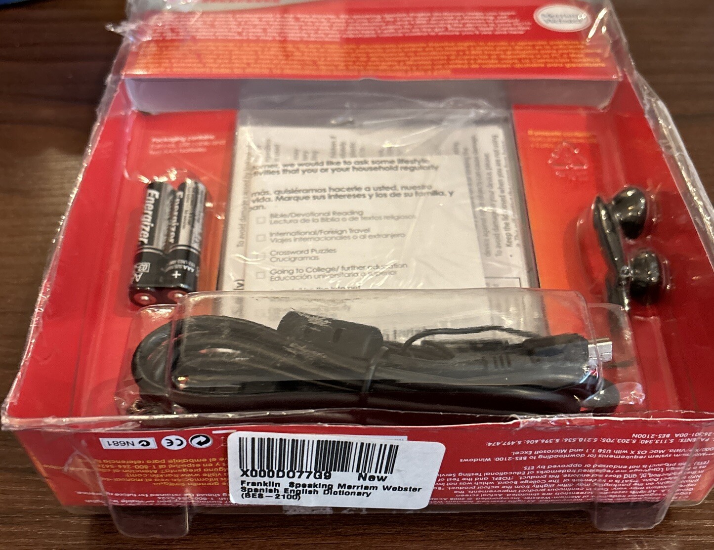 Franklin BES2100 Spanish English Electronic Speaking Dictionary