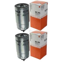 2X Mahle / Knecht KC 195 Kraftstofffilter Filter Fuel