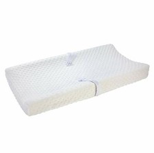 Carter's Embossed Changing Pad Cover, Solid white, One Size