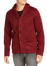 Levi S Mens Sweater Cabernet Red Sz Xl Rand Shawl Collar Marled Cardigan 016 For Sale Online Ebay
