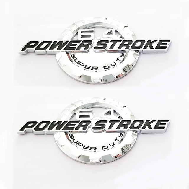 2x OEM Black 7.3l Powerstroke Emblem Power Stroke Badge Z for Ford F250