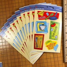 10 Mrs Grossmans Slice of Life Bon Appetit Stickers Cooking Baking Kitchen Yummy