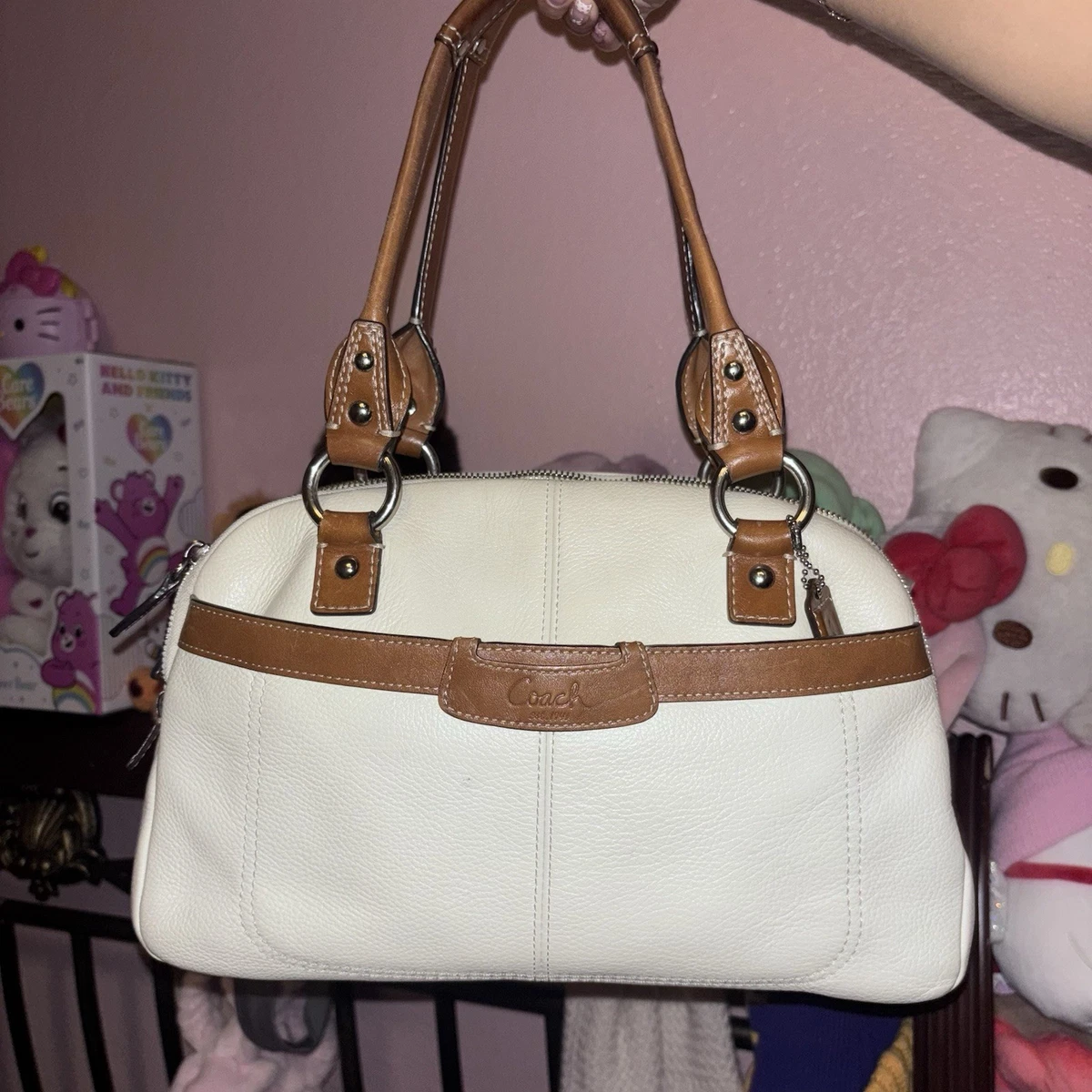 Coach Hampton Satchel/Top Handle Bag White Bags & Handbags for