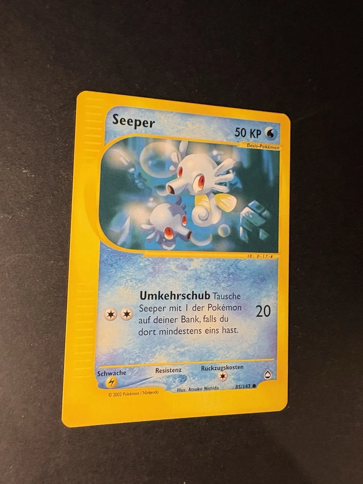 Seeper 85/147 Aquapolis deutsch Pokemon Karten NM - Bild 3 von 4