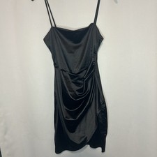 New Windsor Women s Black Satin Polyester Full Slip, M Regular