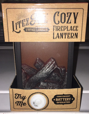 Brand new Litez All Vintage Fireplace Lantern battery operated portable light